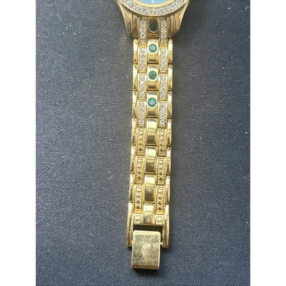 Colleen Lopez Green Dial Gold Tone Women’s Quartz Watch